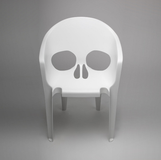 Skull Chair by Pool