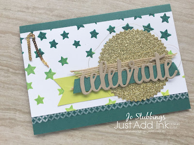 Jo's Stamping Spot - Just Add Ink #393 Colour Challenge using Celebrate You Thinlits by Stampin' Up!