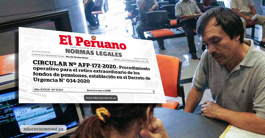 SBS publicó procedimiento para retiro de hasta S/ 2,000 de las AFP (Circular Nº AFP-172-2020) SBS publicó procedimiento para retiro de hasta S/ 2,000 de las AFP (Circular Nº AFP-172-2020)