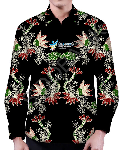 Pesanan Seragam Batik Motif Germas ( Gerakan Masyarakat Hidup Sehat ) Di Sidobatik