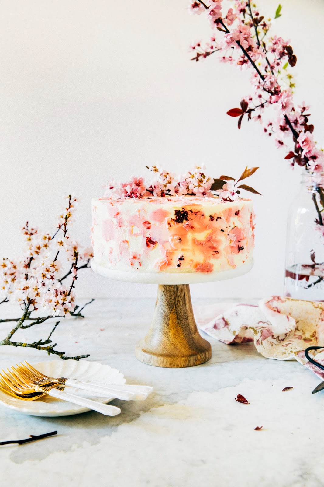 cherry blossom raindrop cake