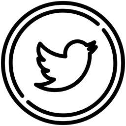 logo twitter hitam putih