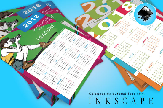 Crear calendarios automáticos con Inkscape