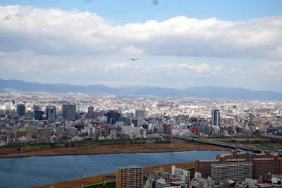 View from Floating Garden Observatory at Osaka Japan
