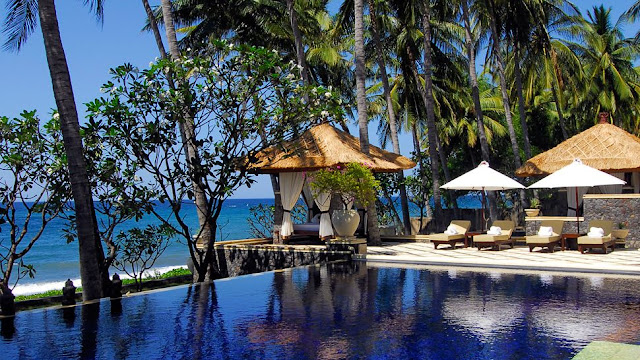 Beaches in Bali; Spa Village Resort Tembok Spa Village Resort Tembok is ready against a landscape of soaring peaks Beaches in Bali; Spa Village Resort Tembok