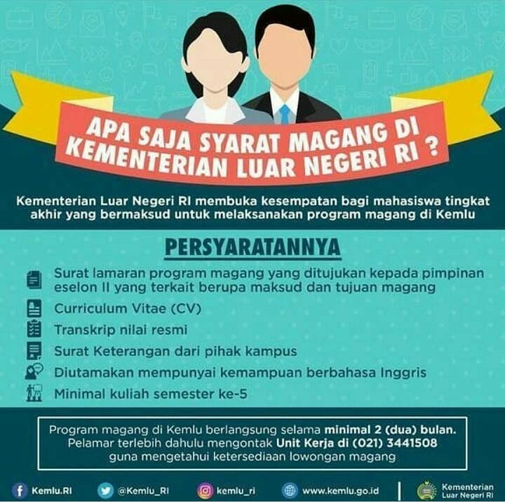 Program Magang Kerja di Kementerian Luar Negeri Untuk