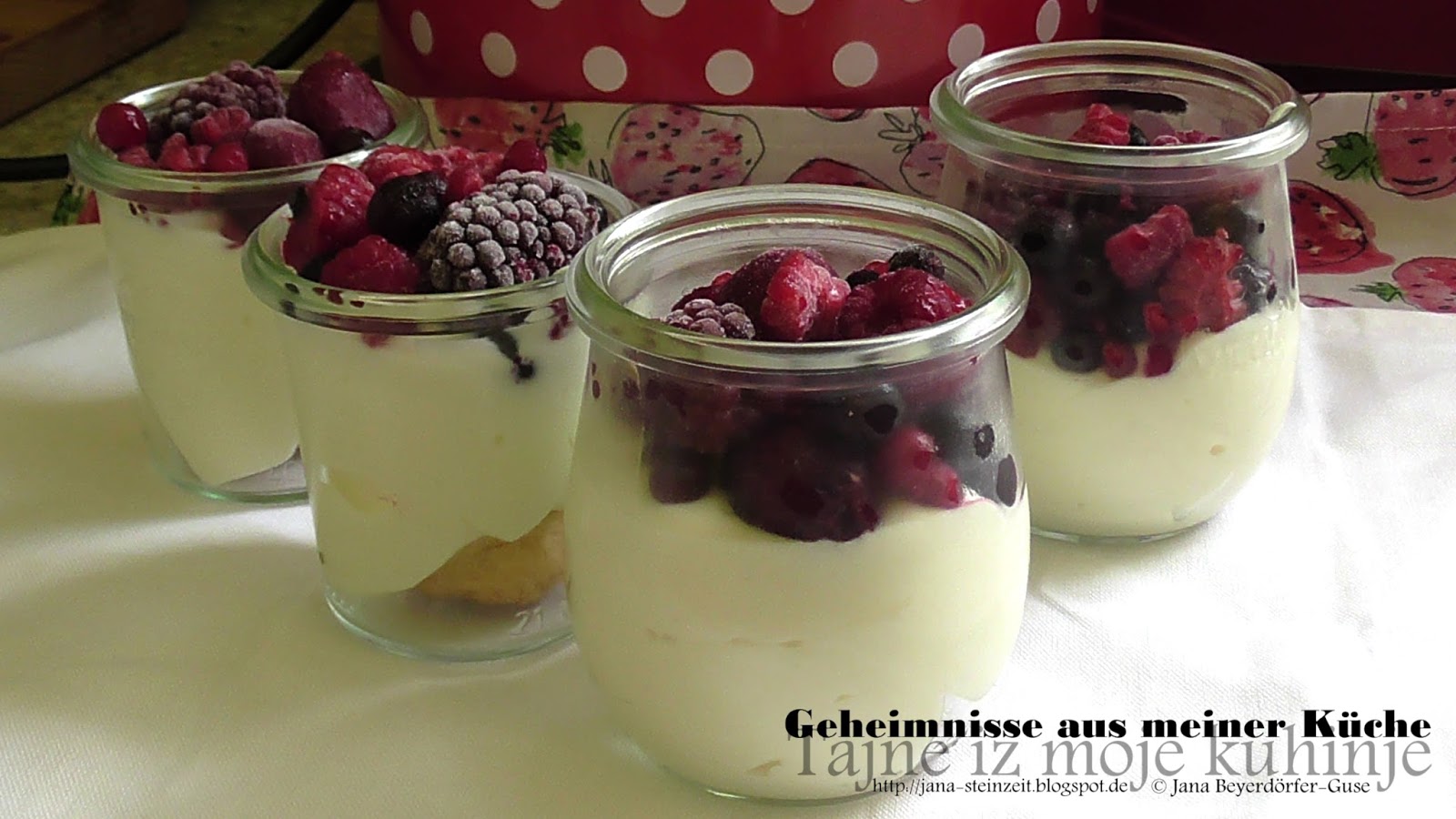 Janas Steinzeit: (Video) Dessert: Beeren auf Wolke 7 * Milchmädchen ...