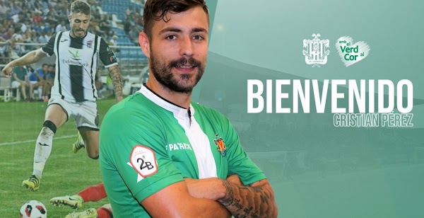 Oficial: El UE Cornellà se refuerza con Cristian Pérez