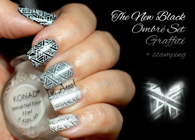 The New Black - Ombré Shades: Graffiti + Stamping