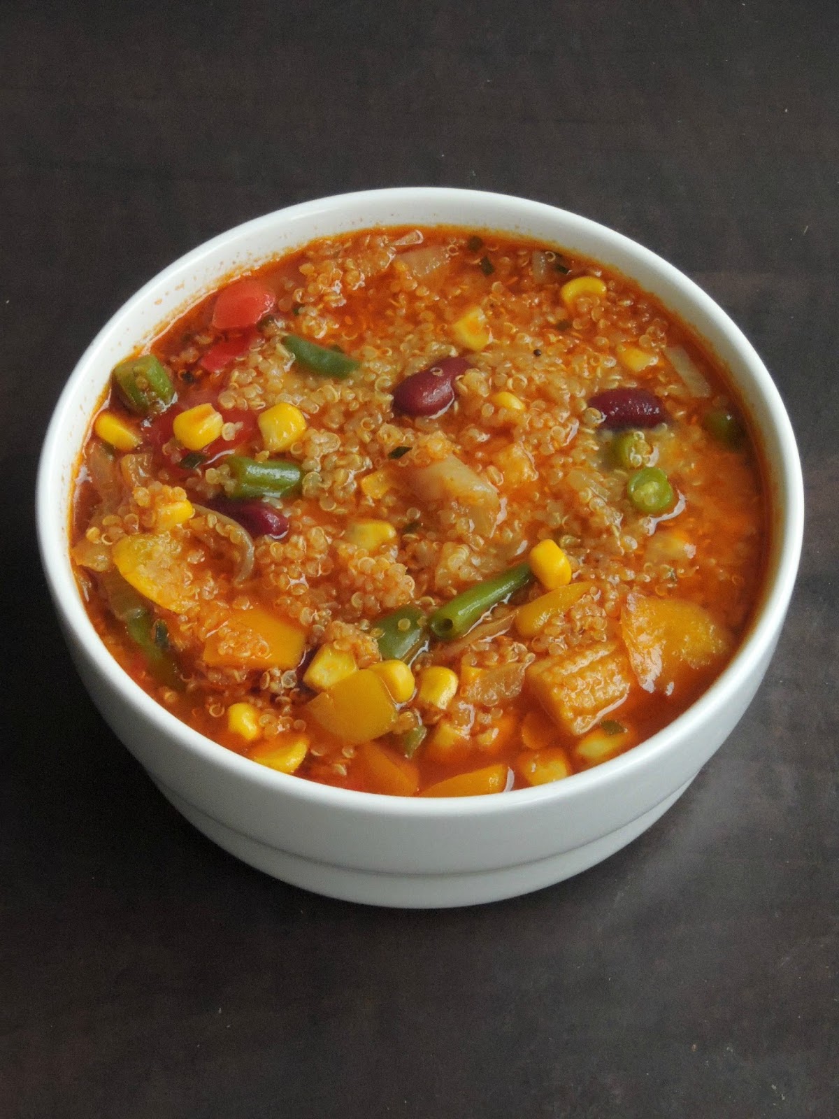 Vegan Mixed Vegetables & Kidney Beans Quinoa Soup Cook N Click
