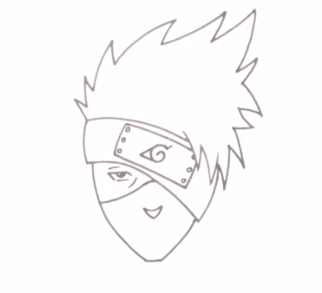 تعليم رسم الانمي | شخصية كاكاشي تعليم رسم الانمي | شخصية كاكاشي