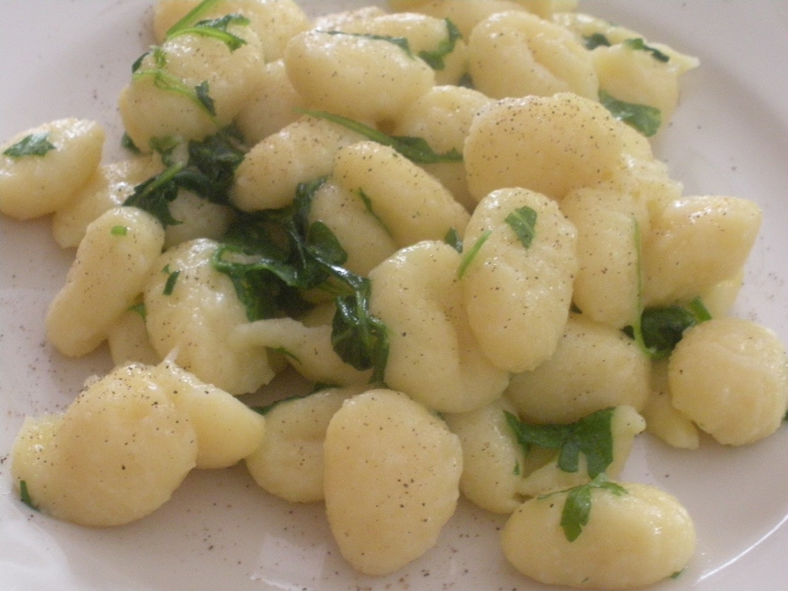 Ricette senza Nichel GNOCCHI DI PATATE BURRO E RUCOLA senza nichel