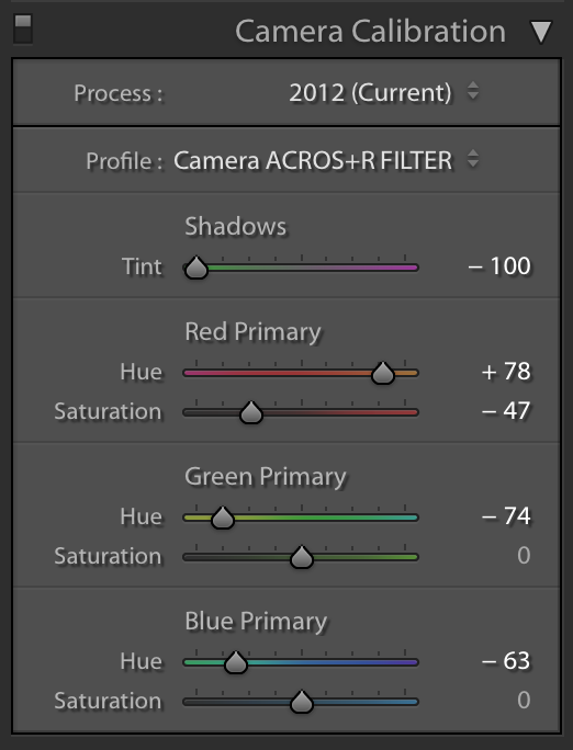 Images In Light Fuji XT2 Fuji filters in Lightroom