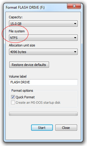 Sửa lỗi USB không cho lưu file hơn 4GB Sửa lỗi USB không cho lưu file hơn 4GB