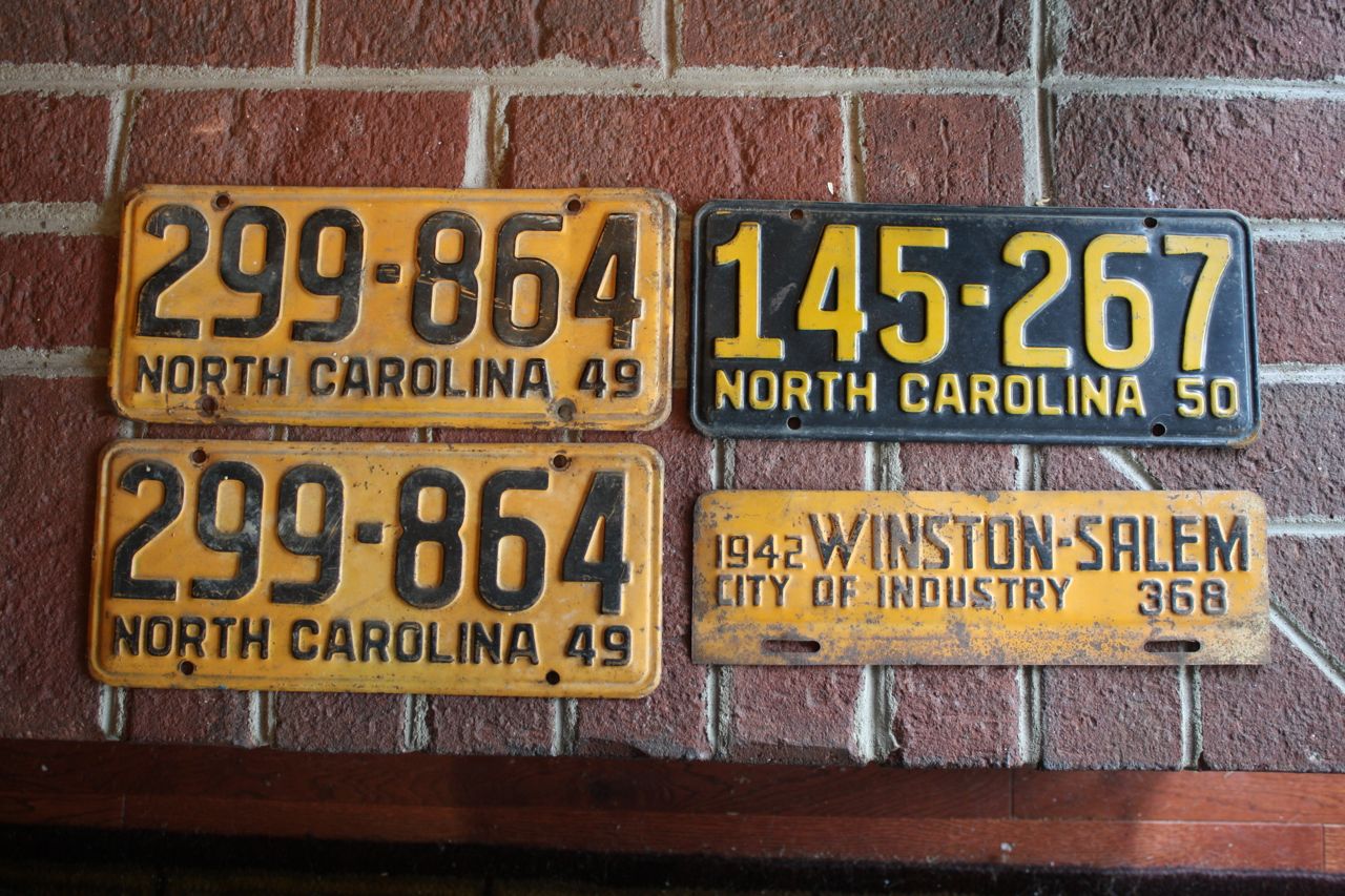 The Roediger House License Plate Additions