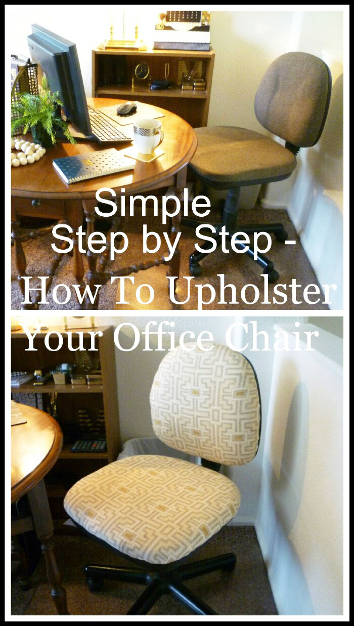 Simple Step by Step - How To Upholster Your Office Chair