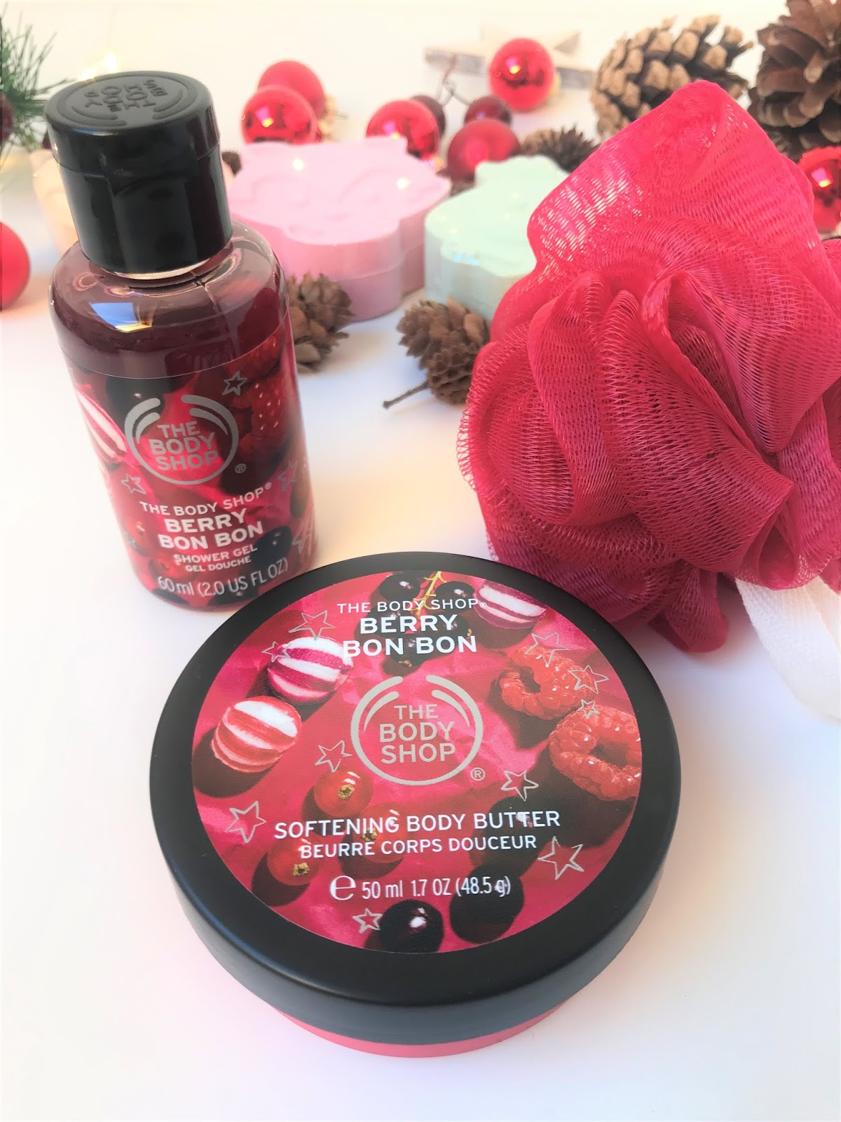 The Body Shop House Of Berry Bon Bon Delights House Of Peppermint Candy Cane Delights Bath Bombs