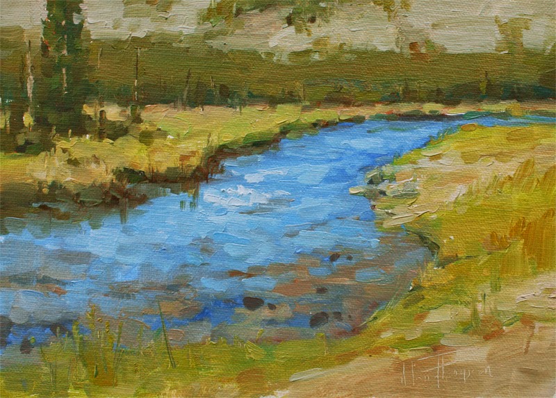 Daily Paintings by Melanie: Yellowstone Bend