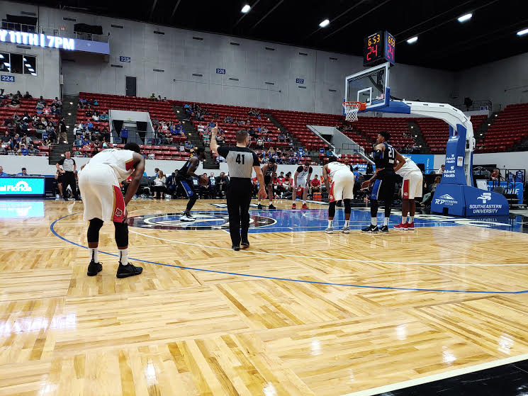 My view from inside the RP Funding Arena for the Lakeland Magic