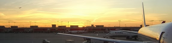 Atlanta airport sunset, October 2006