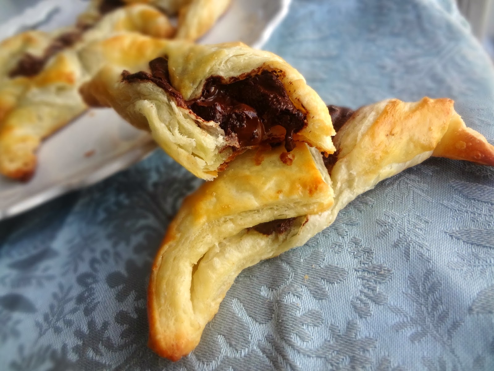 The Cooking Actress Puff Pastry Chocolate Croissants