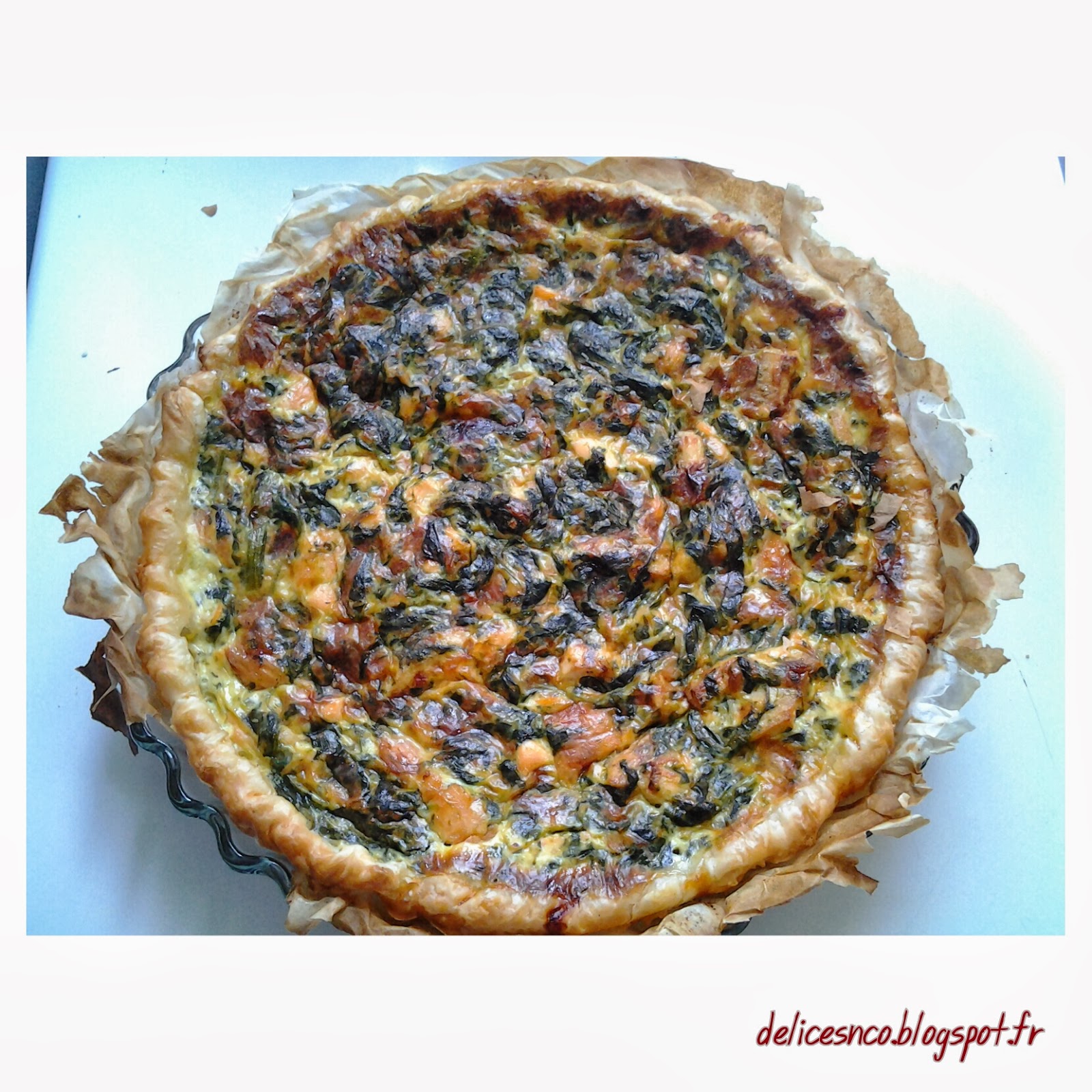 Délices and co QUICHES AUX EPINARDS ET AU POULET