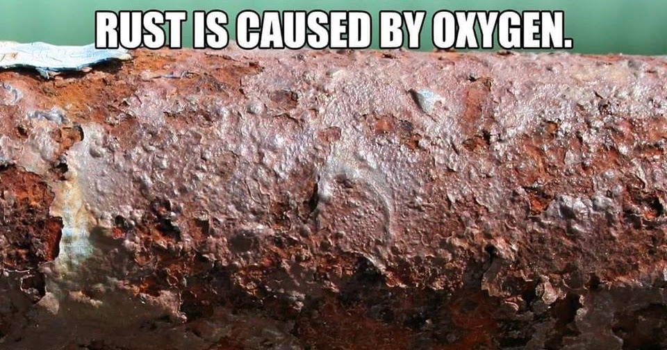 This is rust, rust is caused by oxygen, you breathe oxygen every day if