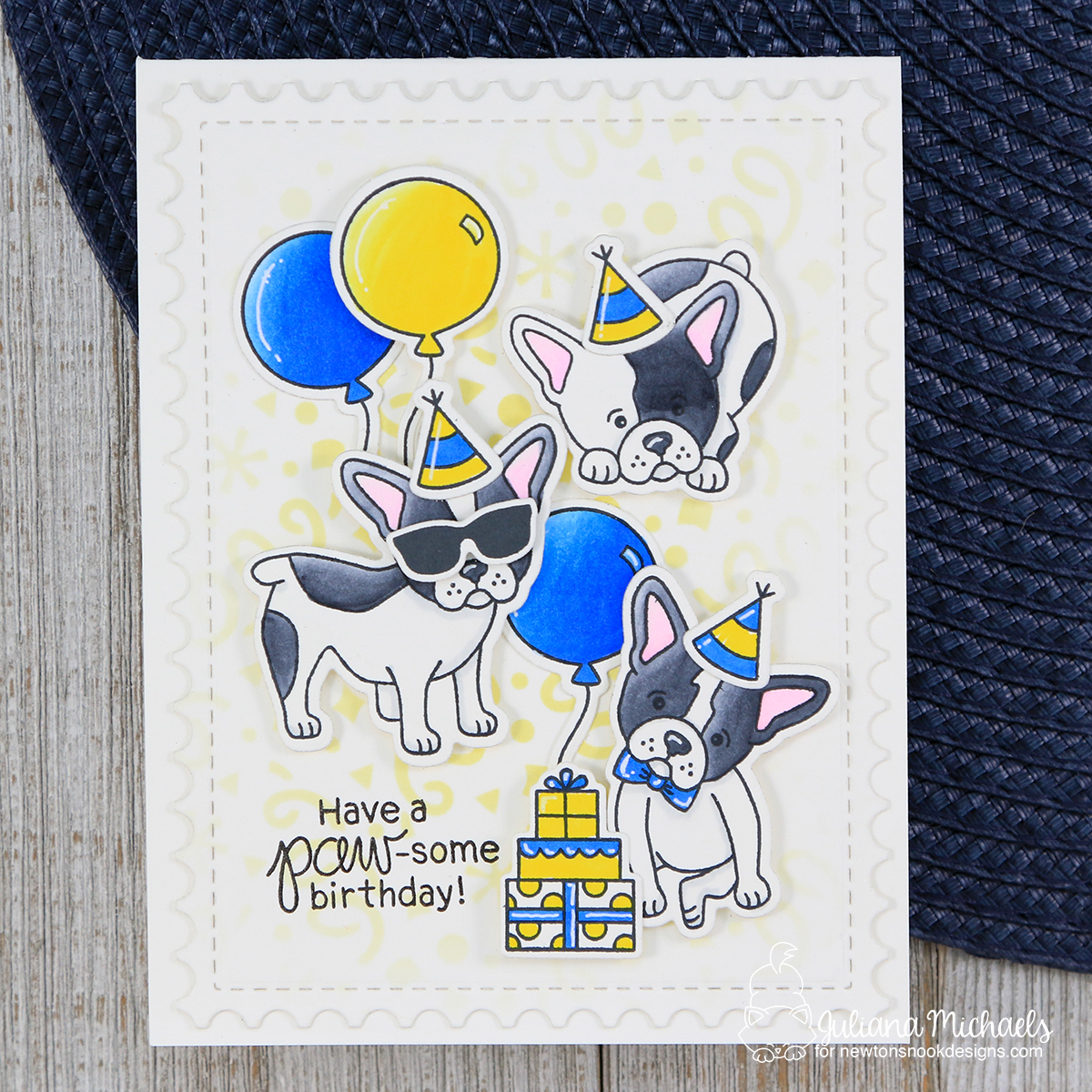 a 4.25 X 5.5 Greeting Card 060 The Amazing Trio