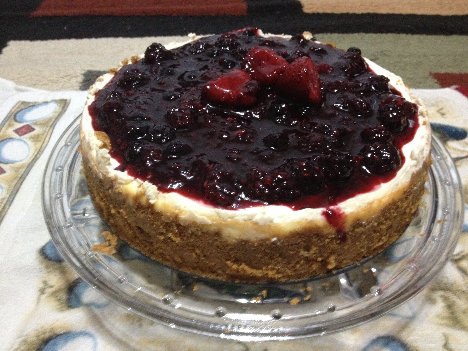 Newyork Cheesecake with mixed berry sauce