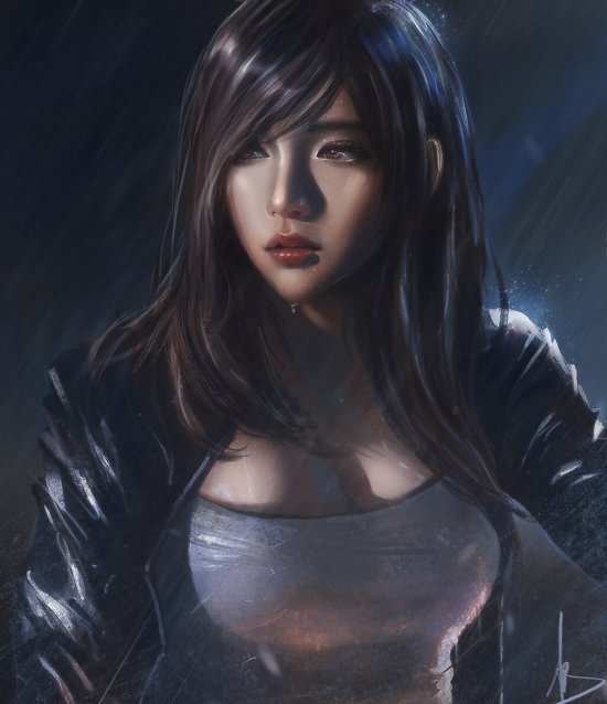 As ilustrações e pinturas digitais com lindas mulheres de Trung Bui Trung Bui artstation deviantart ilustrações mulheres orientais beleza sensualidade