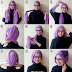 Cara Pakai Hijab Segi Empat Panjang