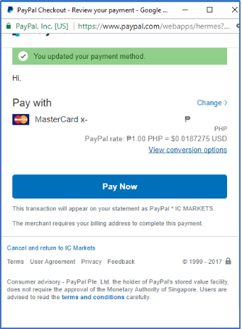 Forex boroker support paypal