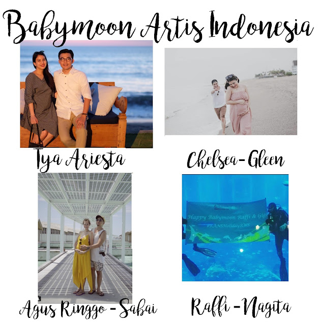 babymoon artis indonesia, tya riesta, raffi ahmad, agus ringgo, gleen alinski