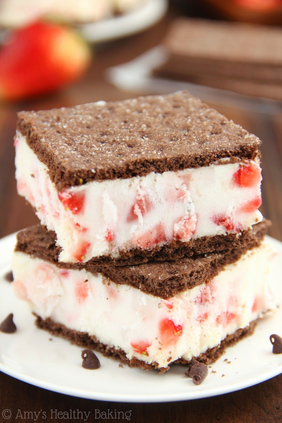 Skinny Strawberry Cheesecake Frozen Yogurt Sandwiches Best Recipes On The 