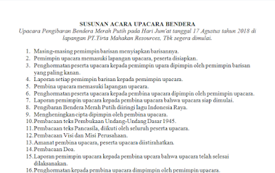 Contoh Susunan Acara Ulang Tahun Ke 17 Tentang Tahun