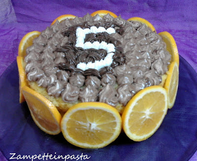 Torta con cioccolato e arance - Dolce con le arance