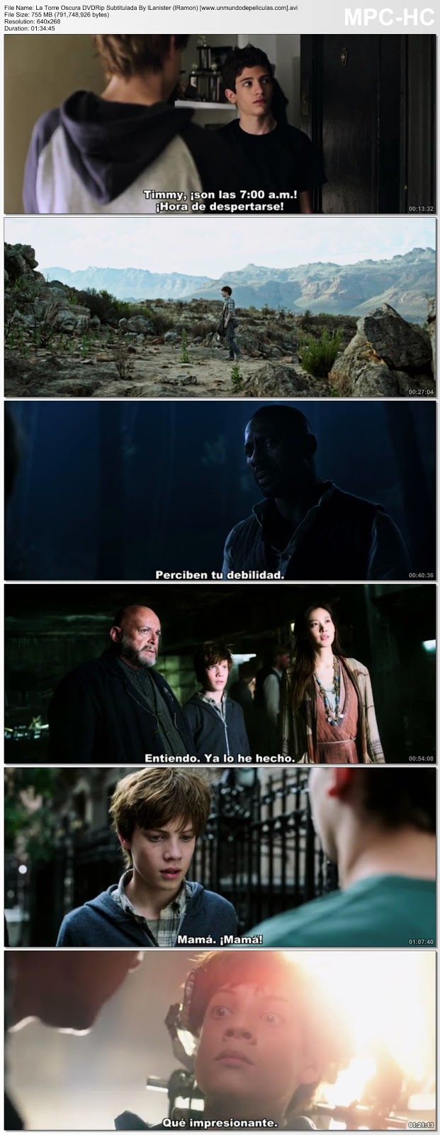 Capturas de la película.