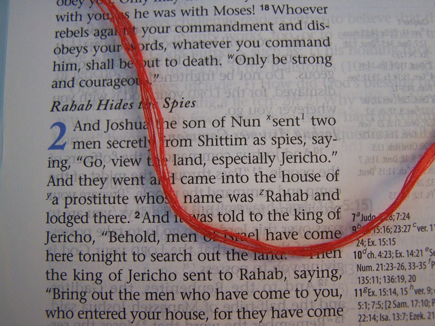 The scarlet thread present in the Old Testament, absent in "The Bible"