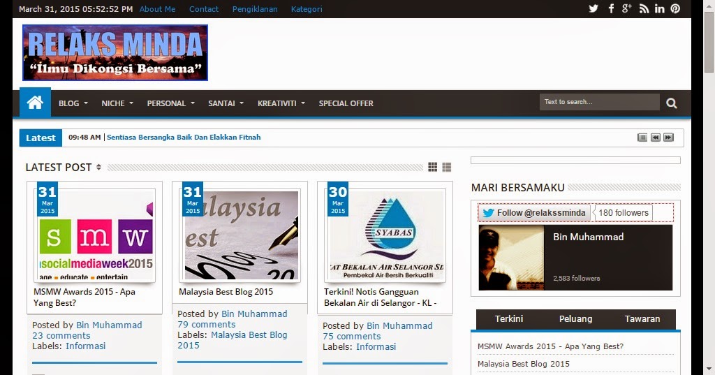 Malaysia Best Blog 2015 Malaysia Best Blog 2015