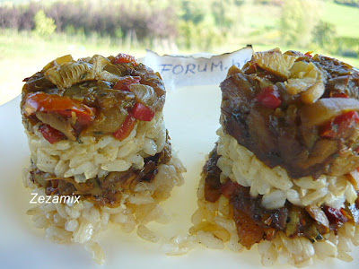 preparation mushrooms with integral rice