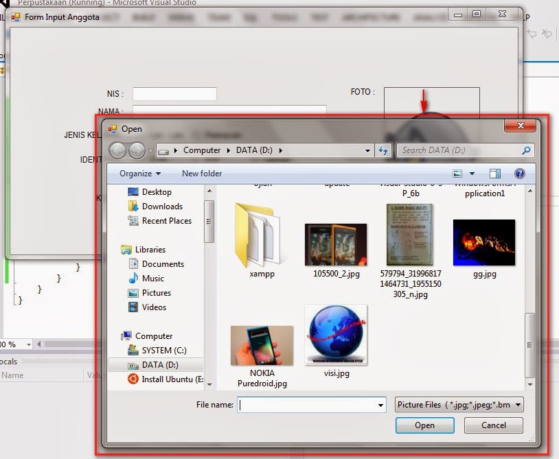 File open name