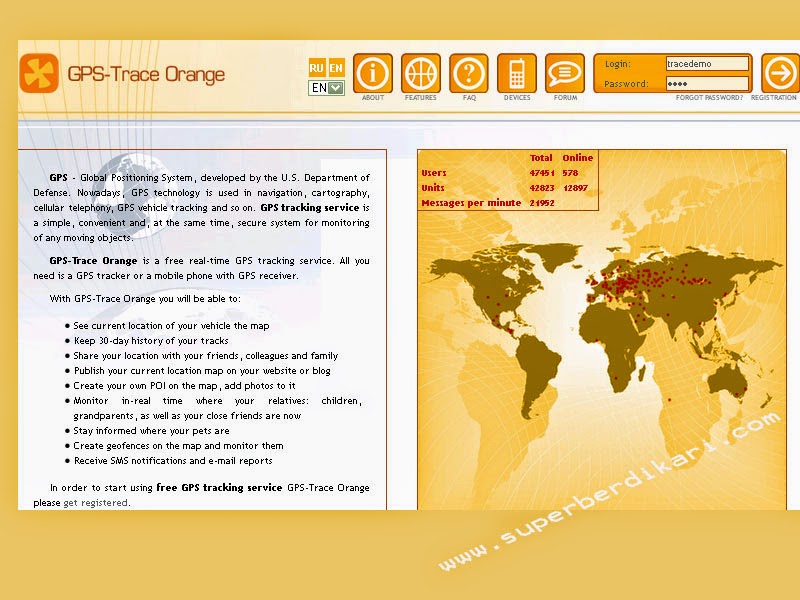 orange gps server online gps tracker