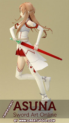 papercraft Papercraft  Yuki online sword Online papercraft Art art Ninjatoes' weblog: Sword Asuna!