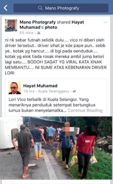 Penduduk Kuala Selangor Di Kecam Kerana Ambil Kesempatan Ketika Lori Vico Terbalik - Ini Jawapan Dari Pengurus Syarikat Lori Terbabit Penduduk Kuala Selangor Di Kecam Kerana Ambil Kesempatan Ketika Lori Vico Terbalik - Ini Jawapan Dari Pengurus Syarikat Lori Terbabit