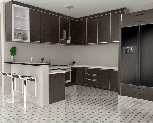 Gambar Model  Keramik Dapur Minimalis Modern Terbaru