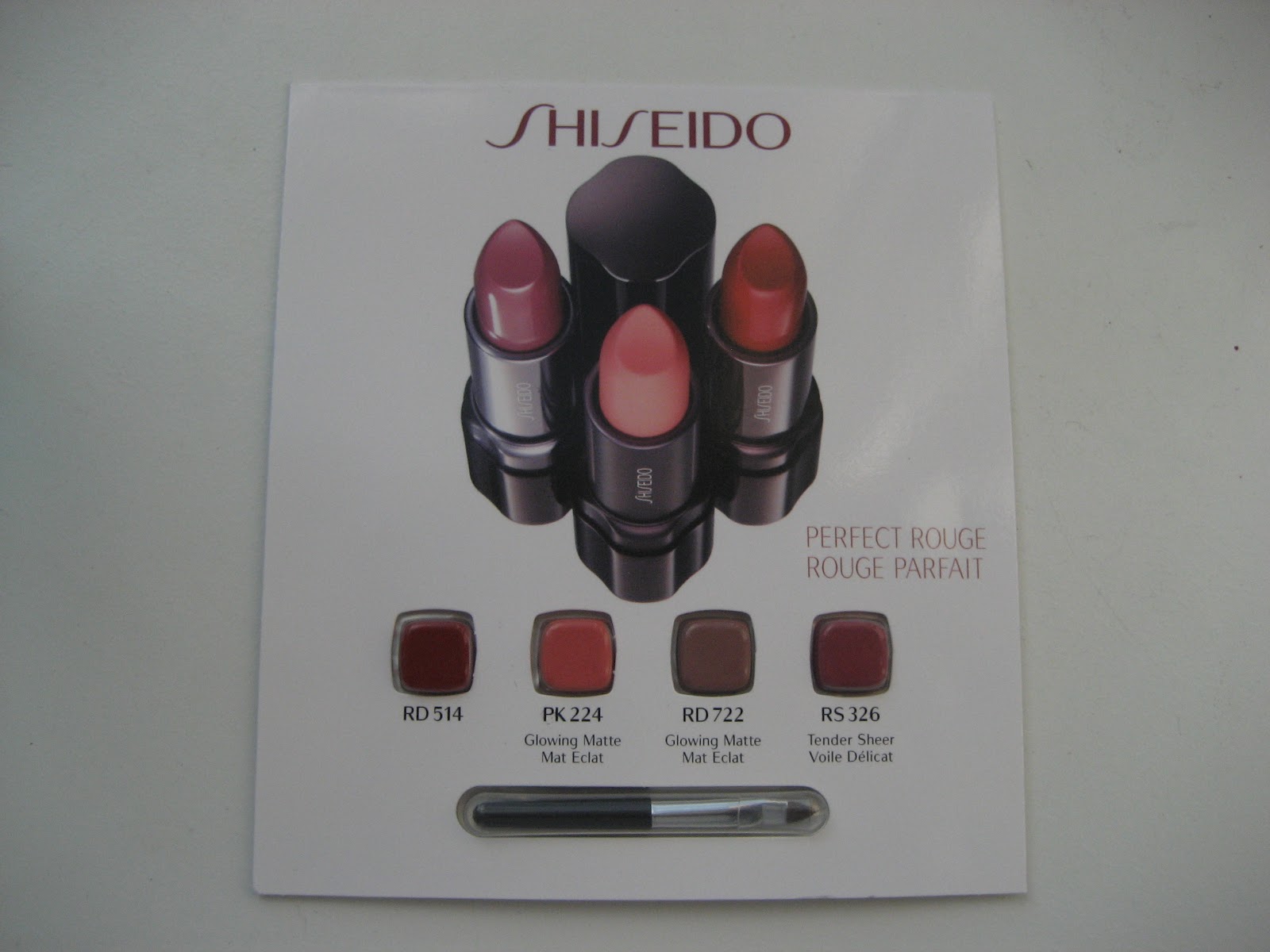 delicate hummingbird. Shiseido lipsticks.