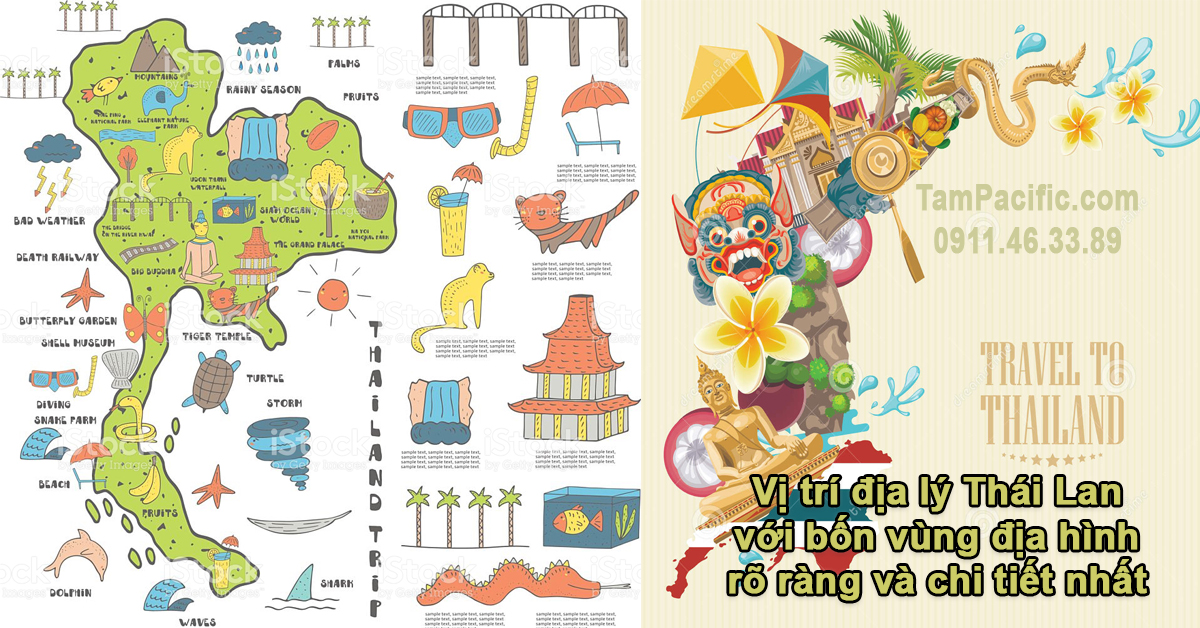 Vị trí địa lý Thái Lan với bốn vùng địa hình rõ ràng và chi tiết nhất Vị trí địa lý Thái Lan với bốn vùng địa hình rõ ràng và chi tiết nhất