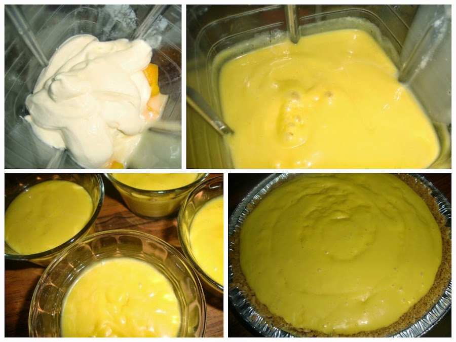 Pie de mango con grenetina 