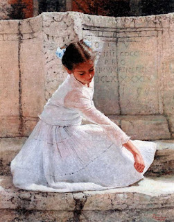 pinturas-con-niñas-ternura-en-arte retratos-tiernas-niñas-pinturas