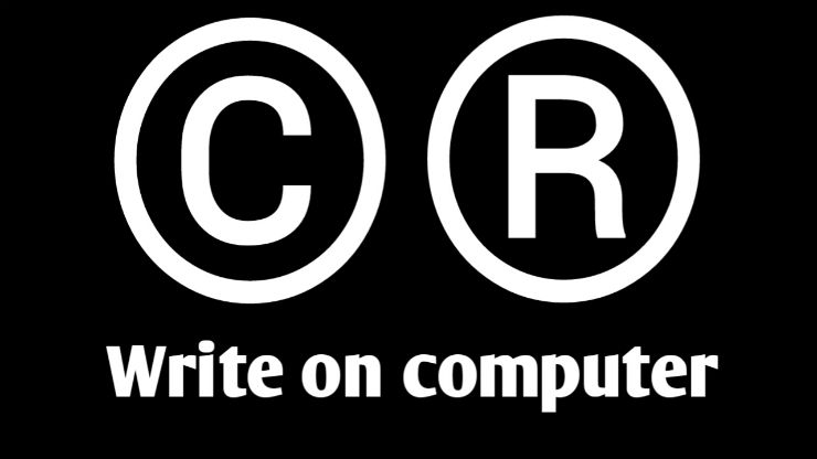 how to write copyright symbol and registered trademark symbol and how to write a copyright
